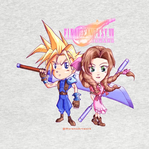 Cloud Loves Aerith ファイナルファンタジーＶＩＩ by MorenoArtwork